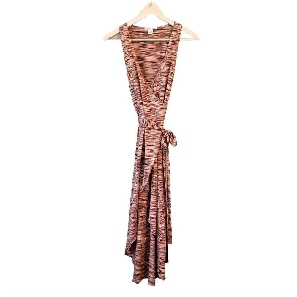 Alice + Olivia Space Dyed Midi Wrap Vest